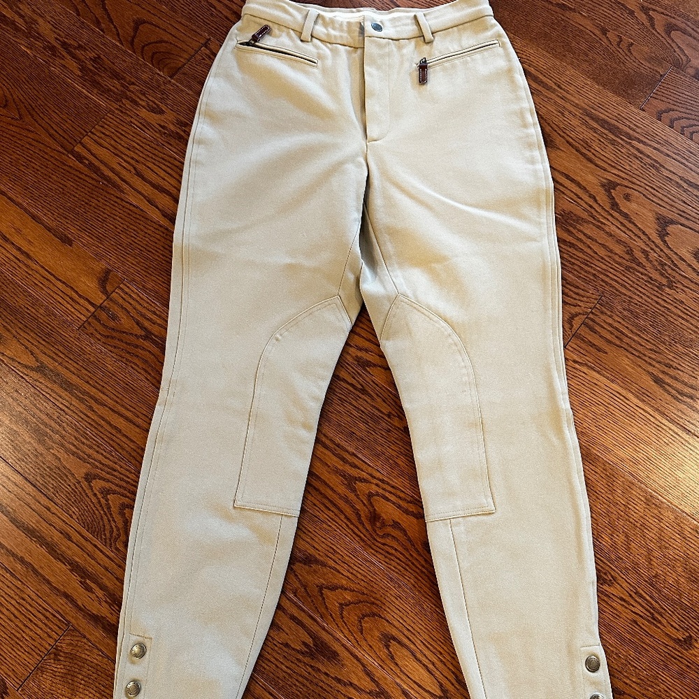 Ralph Lauren Tan Classic Riding Pants